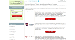 Desktop Screenshot of masterofhealthadministration.com
