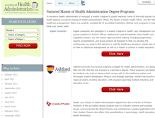 Tablet Screenshot of masterofhealthadministration.com